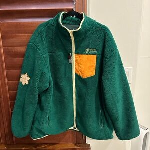 Malbon golf and ski Sherpa jacket NWT